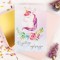 Personalizowana Kartka na urodziny dla dziewczynki z pastelowym małym jednorożcem - Little Unicorn
